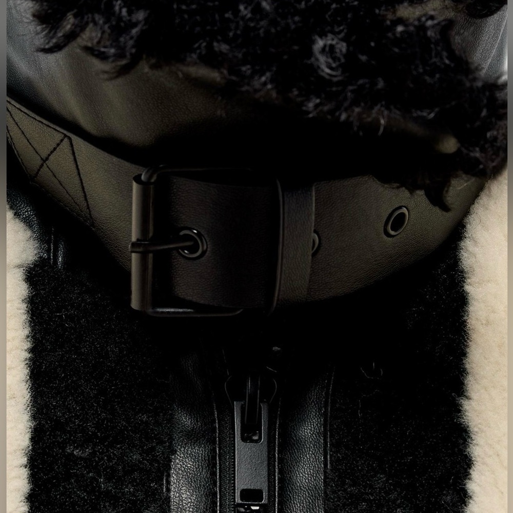 BNWT ZARA FAUX FUR PATCHWORK JACKET - Picture 5 of 7